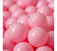 KiddyMoon 1200 ∅ 6CM Palline Morbide Colorate Per Piscina Bambini Fatto In EU, Rosa Chiaro