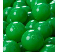 KiddyMoon 1200 ∅ 6CM Palline Morbide Colorate Per Piscina Bambini Fatto In EU, Verde