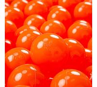 KiddyMoon 200 Palline/7Cm Palline Morbide Colorate Per Piscina Bambini Fatto In EU, Arancione