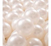KiddyMoon 50 Palline/7Cm Palline Morbide Colorate Per Piscina Bambini Fatto In EU, Perla