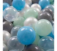 KiddyMoon Set di Plastica Palline Colorate per Piscina Bambini ∅7CM, Multicolore