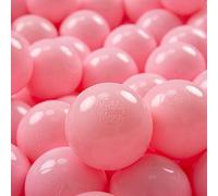KiddyMoon 700 Palline/7Cm Palline Morbide Colorate Per Piscina Bambini Fatto In EU, Rosa Chiaro