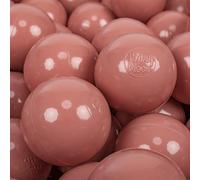 KiddyMoon 700 Palline/7Cm Palline Morbide Colorate Per Piscina Bambini Fatto In EU, Salmone