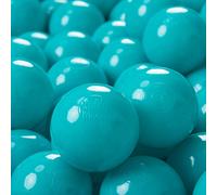 KiddyMoon 700 Palline/7Cm Palline Morbide Colorate Per Piscina Bambini Fatto In EU, Turchese
