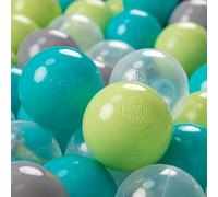 KiddyMoon Set di Plastica Palline Colorate per Piscina Bambini ∅7CM, Multicolore