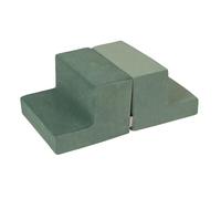 KiddyMoon Area di Gioco in Schiuma di Velluto Percorso A Ostacoli per Bambini, Elemento Gradini/Gradini, Verde del Bosco