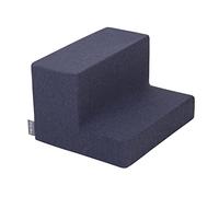 KiddyMoon Area Di Gioco In Schiuma Per Bambini Stimola Creatività Modulare Per Gioco Esercizi Pulizia Facile Copertura Rimovibile Materiale Leggero Resistente Deformazioni, Elemento Gradini, Blu Scuro