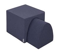 KiddyMoon Area di Gioco in Schiuma Percorso A Ostacoli per Bambini, Elemento Montagna/Tunnel, Blu Scuro