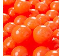 KiddyMoon Palline Morbide Colorate Per Piscina Bambini Fatto In UE, 100 ∅ 6CM, Arancione