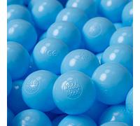 KiddyMoon Palline Morbide Colorate Per Piscina Bambini Fatto In UE, 100 ∅ 6CM, Azzurro