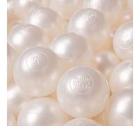 KiddyMoon Palline Morbide Colorate Per Piscina Bambini Fatto In UE, 500 ∅ 6CM, Perla