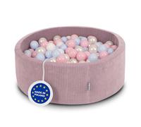 KiddyMoon Piscina 90X30cm/200 Palline In Schiuma Rotonda Morbida Per Bambini