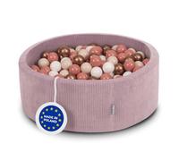 KiddyMoon Piscina 90X30cm/300 Palline In Schiuma Rotonda Morbida Per Bambini