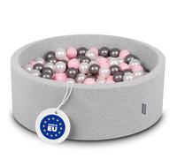 KiddyMoon Piscina di Palline Colorate ∅ 7CM per Bambini Tondo Fabbricato in EU