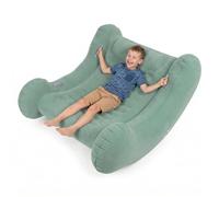 KiddyMoon Sedia Sensoriale Gonfiabile A Dondolo per Bambini con Pompa E Manici, Salvia,L