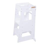 KiddyMoon Torre Di Apprendimento In Legno Per Bambini ST-003, Bianco