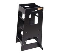 KiddyMoon Torre Di Apprendimento In Legno Per Bambini ST-003, Nero