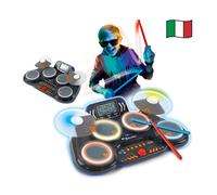 Kidi DJ Drums Batteria Elettronica per Bambini 6 Anni Pad Luminosi Giochi