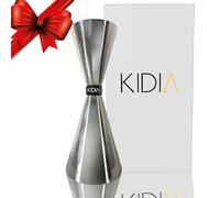 Kidia Jigger Professionale Cocktail in Acciaio Inox 304 - Misurino da Bar 1oz/2oz con Scale Interne ½-¾-1 oz e 1¼-1½-2 oz - Dosatore Cocktail Premium per Bartender