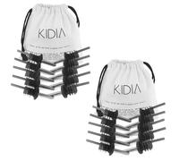 Kidia Metal Pour - Kit 10 Versatori Acciaio Inox - Tappi Universali con Guarnizione in Gomma, Flusso Calibrato 157 BPM, Lavabili in Lavastoviglie | Cocktail Set Barman/Bartender | (2, Classic)