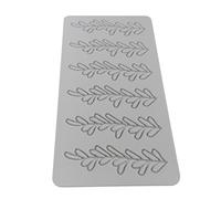 Kidia, Stampi in Silicone per Tuille, Tappetini per Decorazioni Cocktail, Pasta Sigaretta e Guarnizioni, Six Sprouts