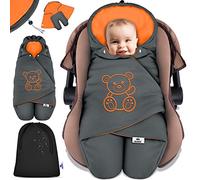 KIDIZ® Coperta avvolgente per neonato per ovetto invernale autunnale, coperta per neonato con tasca, sacco universale per i piedi compatibile con Maxi-Cosi, Römer, passeggino, carrozzina e seggiolino