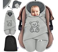 Kidiz Coprigambe per neonato, invernale, autunno, con custodia, universale, compatibile con Maxi-Cosi, Römer, passeggino, passeggino e seggiolino auto, isolante contro vento, umidità e freddo