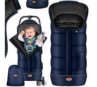 KIDIZ® Sacco nanna invernale per neonati, con chiusura lampo, per passeggino, lavabile, adatto per tutti i passeggini, letto, coperta termica in pile termico