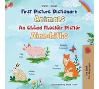 Kidkiddos Books First Picture Dictionary - Animals (English Irish Bi (Tascabile)