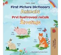 Kidkiddos Books First Picture Dictionary - Animals (English Serbian (Tascabile)