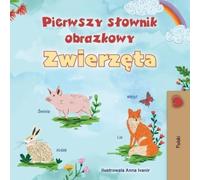 Kidkiddos Books First Picture Dictionary - Animals (Polish Children' (Tascabile)