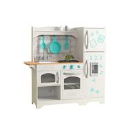 KidKraft Countryside Cucina Giocattolo in Legno Per Bambini con Accessori per Pentole e Frigorifero Magnetico, Giocattolo per Bambini 3+ Anni, 53424