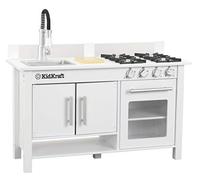 KidKraft Cucina Giocattolo in Legno Work Station per Piccoli Chef con Mini Tagliere e Rubinetto Estraibile, Giocattolo per Bambini 3+ Anni, 53407