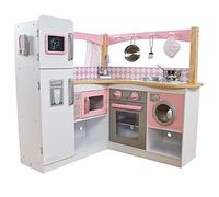 KidKraft Grande Gourmet Cucina Giocattolo ad angolo in legno con accessori per pentole e telefono giocattolo, giochi per bambini 3+ Anni, 53185, Esclusivo Amazon
