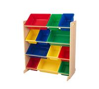 Kidkraft 16774 Sort It & Store It - Scaffale con 12 Contenitori per Giocattoli,