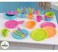 KidKraft set di stoviglie per bambini Bright, 27 pezzi