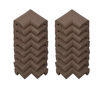 KidKusion Cuscino angolare | Made in USA | Marrone | Confezione da 16 | Protezione per mobili e angoli