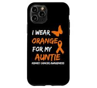 Kidney Cancer I Wear Orange For My Auntie Ribbon Custodia per iPhone 11 Pro
