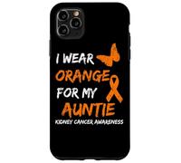 Kidney Cancer I Wear Orange For My Auntie Ribbon Custodia per iPhone 11 Pro Max