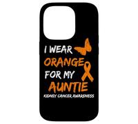 Kidney Cancer I Wear Orange For My Auntie Ribbon Custodia per iPhone 14 Pro