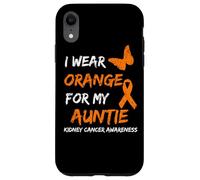 Kidney Cancer I Wear Orange For My Auntie Ribbon Custodia per iPhone XR