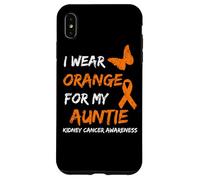 Kidney Cancer I Wear Orange For My Auntie Ribbon Custodia per iPhone XS Max