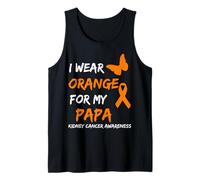 Kidney Cancer I Wear Orange for My Papa Ribbon Canotta