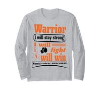 Kidney Cancer Warrior I Will Stay Strong I Will Fight I Will Maglia a Manica