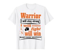 Kidney Cancer Warrior I Will Stay Strong I Will Fight I Will Maglietta