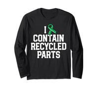 Kidney Trapianto Survivor Gifts I Contain Riciclato Parts Maglia a Manica