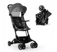 Kidnort Passeggino compatto fino a 22 kg, con accessori, maneggevole, grigio