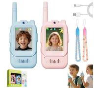 Kidocom - Video Walkie Talkies, Buddytalk Walkie-talkie video per bambini, Walkie Talkie Bambini con telecamera HD & Modificatore vocale, Walkie-Talkie Ricaricabili per Bambini Natale Compleanno