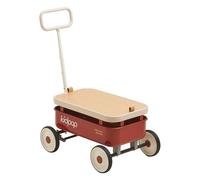 Kidpop PULA-Wild 3 in 1 Carrello a mano per bambini, Rosso