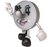 Kidrobot Lucky Coin Salvadanaio da 10 pollici Figura media in vinile di alta qua